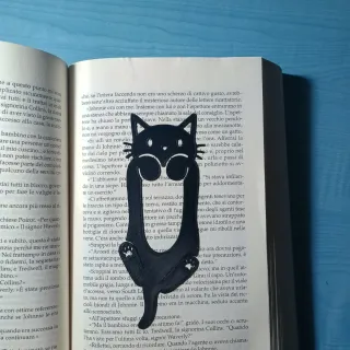 Segnalibro gatto nero