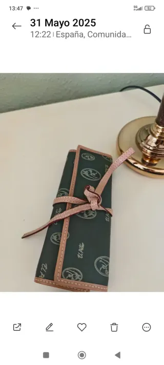 Joyero de viaje El Potro beige