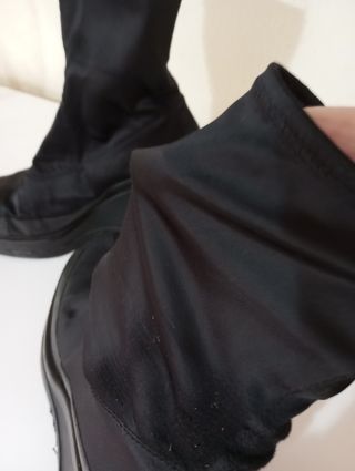 Botín cuña tela elástica talla 37