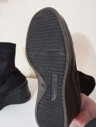 Botín cuña tela elástica talla 37