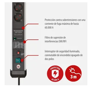 Brennenstuhl Premium-Line Regleta 8 Enchufes