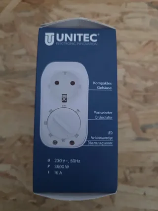 Temporizador UNITEС Dämmerungs-Zeitschaltuhr