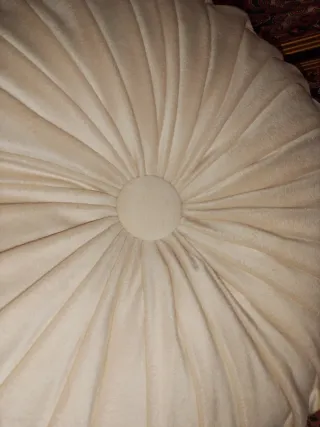 Cuscino rotondo decorativo in velluto