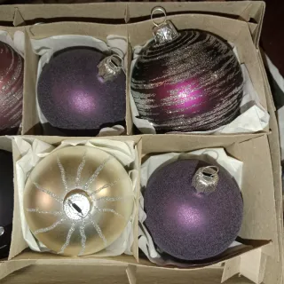 Bolas Navidad Cristal Vintage