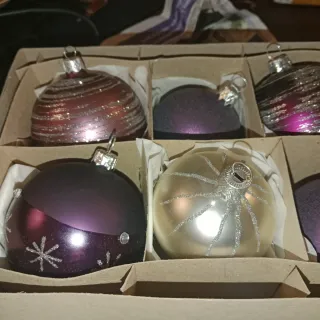 Bolas Navidad Cristal Vintage