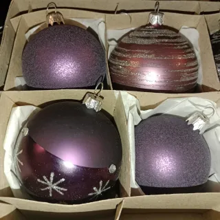 Bolas Navidad Cristal Vintage