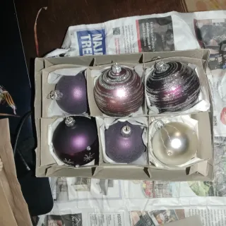 Bolas Navidad Cristal Vintage