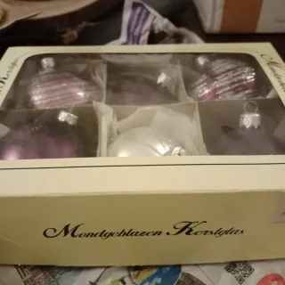 Bolas Navidad Cristal Vintage