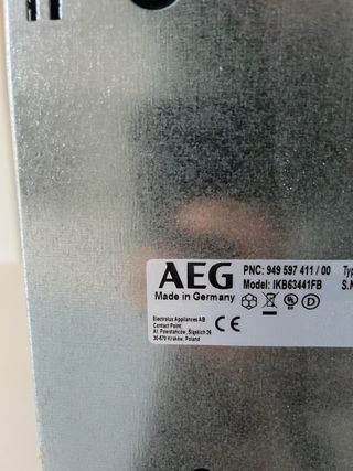 Cristal Placa Inducción AEG Repuesto