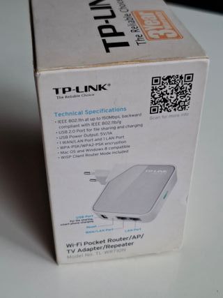 TP-Link TL-WR710N Router WiFi TV Adaptador