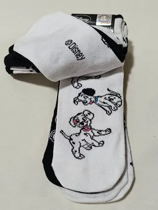 Calcetines Dálmatas Disney Pack 5. Talla 37-42 EUR