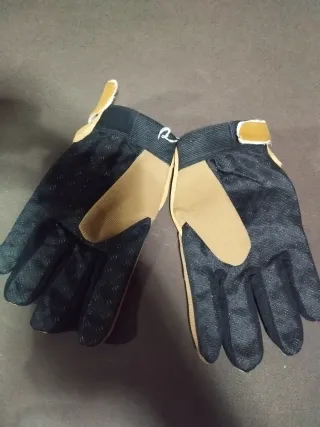Guantes Mechanix Beige y Azul