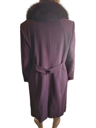 Oportunidad Lujo (PVP 510€) Abrigo color berenjena