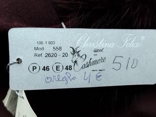 Oportunidad Lujo (PVP 510€) Abrigo color berenjena