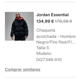 Chaqueta Jordan Negra y Roja