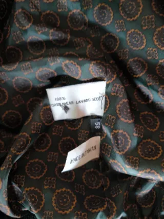 Chaqueta SERRA ante verde hombre Talla M