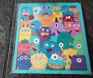 Puzzle Monstruos Divertidos Niños