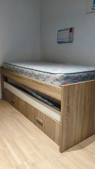 Cama nido 2 plantas con cajones