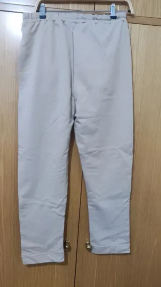 Pantalón chándal beige , marca enfasis