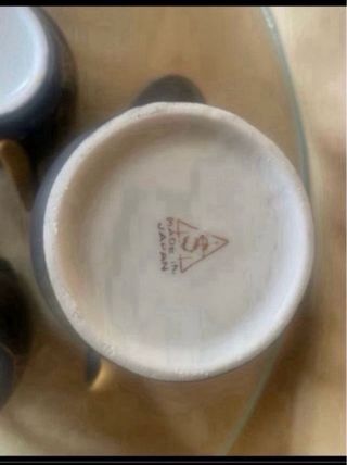 Juego café porcelana Japón 70s