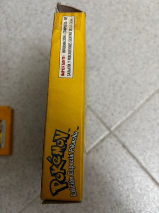Pokémon Amarillo Edición Especial Pikachu Game Boy