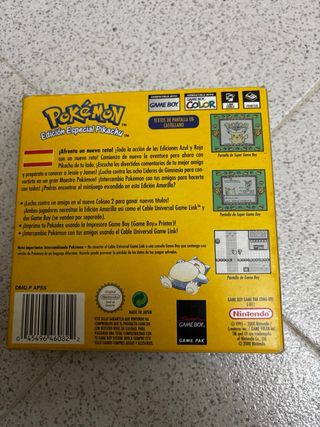 Pokémon Amarillo Edición Especial Pikachu Game Boy
