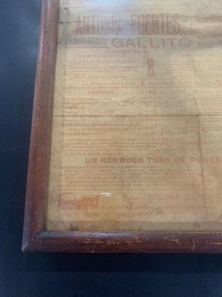 Cartel Taurino 1908 Puerto de Santa Maria