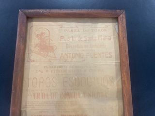 Cartel Taurino 1908 Puerto de Santa Maria