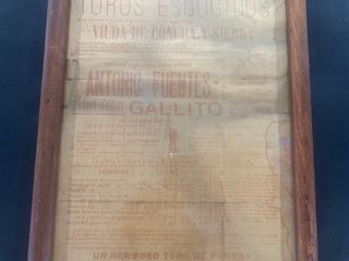 Cartel Taurino 1908 Puerto de Santa Maria