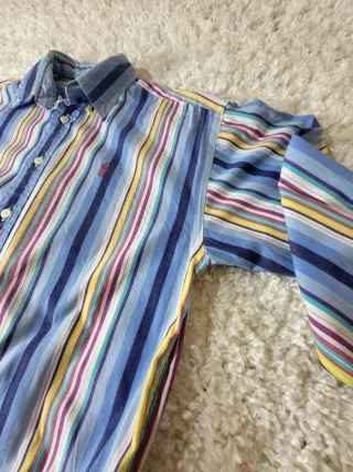 Camicia a maniche lunghe Ralph Lauren a righe multicolor