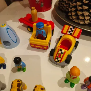 Playmobil 123 Lote Figuras y Vehículos