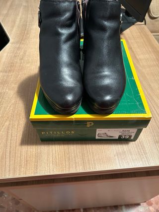 Botines Pitillos Piel Talla 39