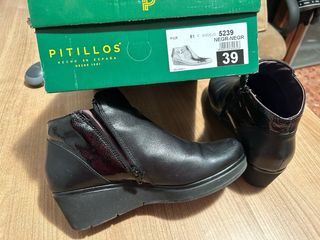 Botines Pitillos Piel Talla 39