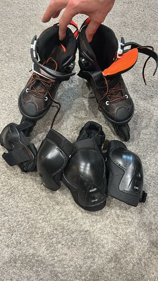 Patines Oxelo Talla 32-35 Niños con protecciones