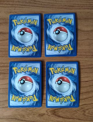 Lote 4 Cartas Pokémon Cyndaquil y Quilava