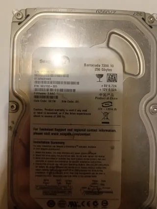 Disco Duro Seagate Barracuda 7200.10 250GB