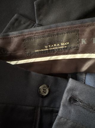 Traje Zara Man Azul Marino Hombre