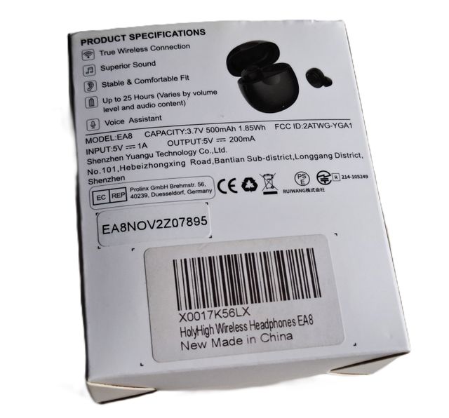 Auricolari Bluetooth Holy High Neri