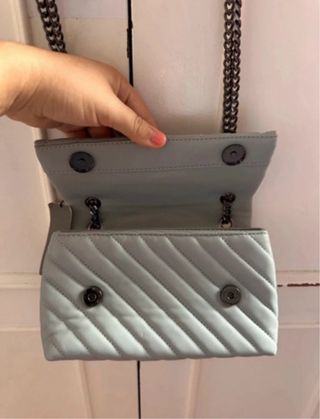 Parfois Bandolera Mini Gris