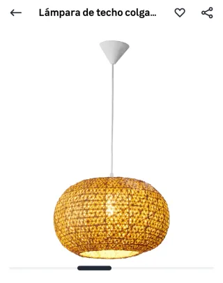 Lámpara de techo Inspire Hana bambú