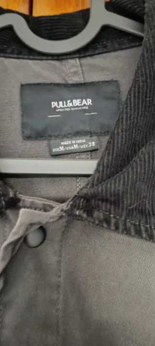 Chaqueta Pull&Bear Hombre Gris