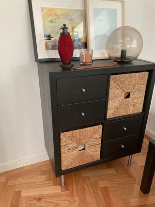 Aparador Kallax 4 Espacios color wengué