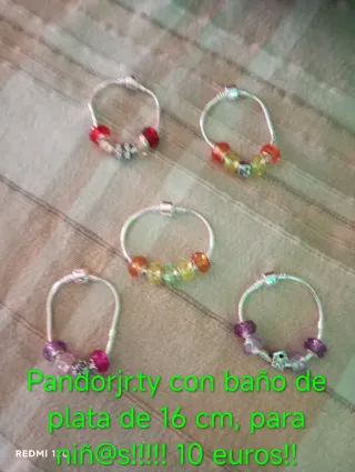 Pulsera Pandora baño plata 16cm