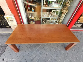 Mesa grande madera y metal