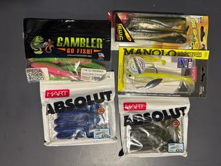 Lote de señuelos de pesca variados