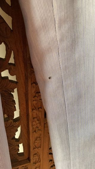 Pantalon vintage raya dimplomática azul