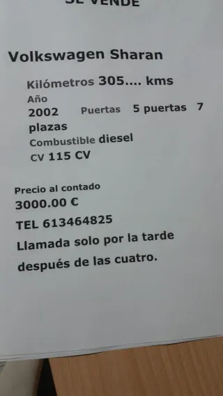 Volkswagen Sharan 2002