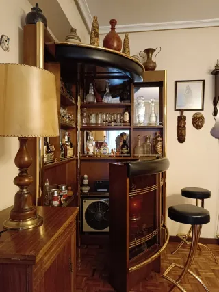 Mueble Bar Vintage Madera y Metal