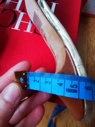 Sandalias Carolina Herrera Marrón y Dorado.