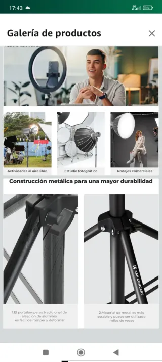 Trípode de luz para fotografía 2,8m nuevo